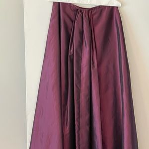 Taffeta floor length skirt